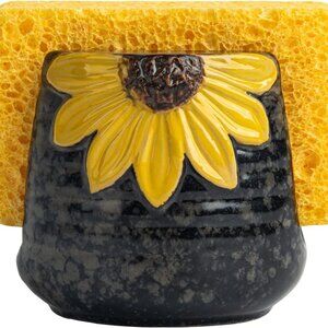 Sunflower Sponge Holder for Kitchen Sink, Beautiful Decor (sponge not included)